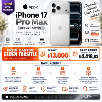 Apple iPhone 17 Pro Max 256 GB Gümüş