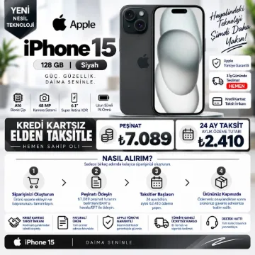 Apple iPhone 15 128 GB Siyah